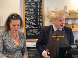 Victoria Prentis MP with Boris Johnson