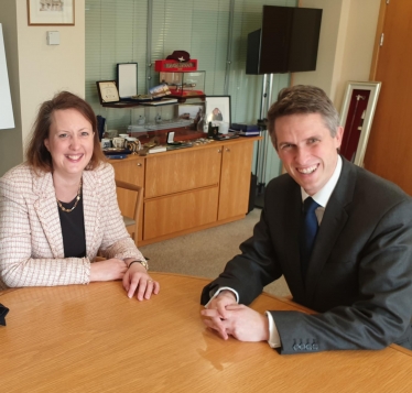 Victoria Prentis MP with Gavin Williamson