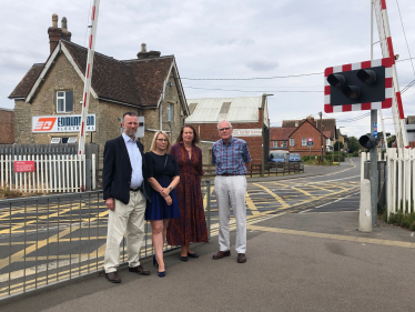 Bicester Councillors at London Road Crossing